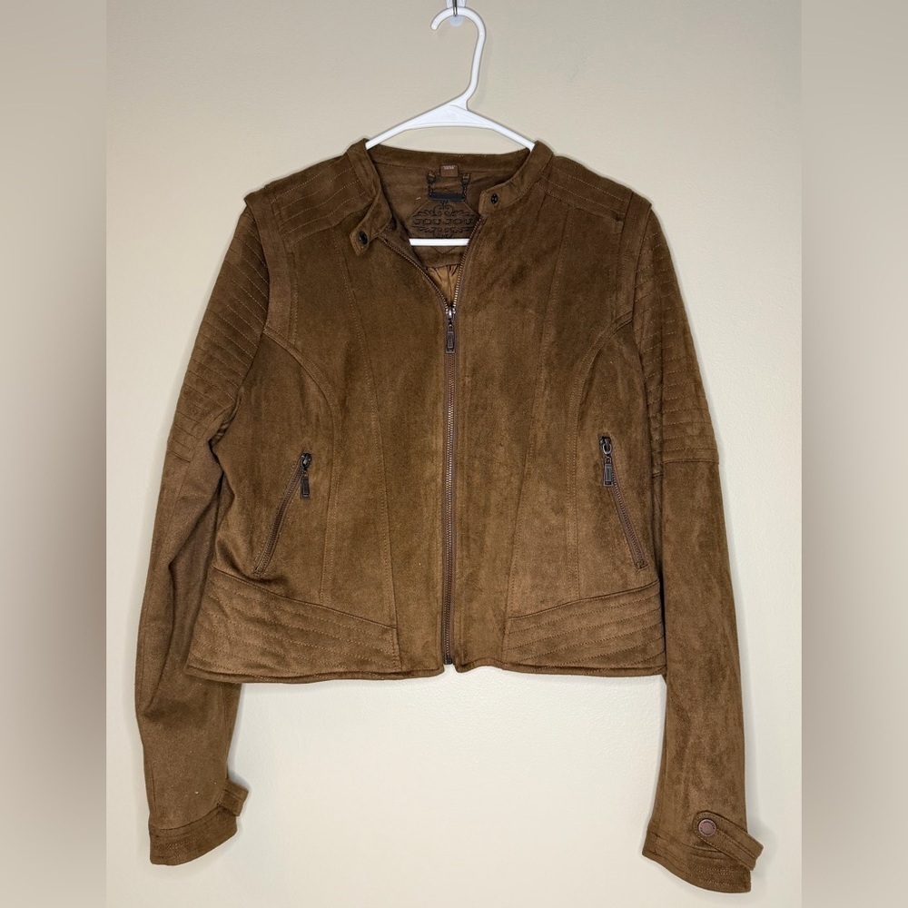 Jou Jou Brown Bomber Jacket